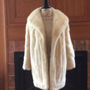 EMBA Natural Pale Beige Mink Coat